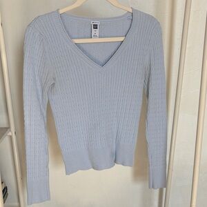 GAP Light Blue V-Neck Sweater